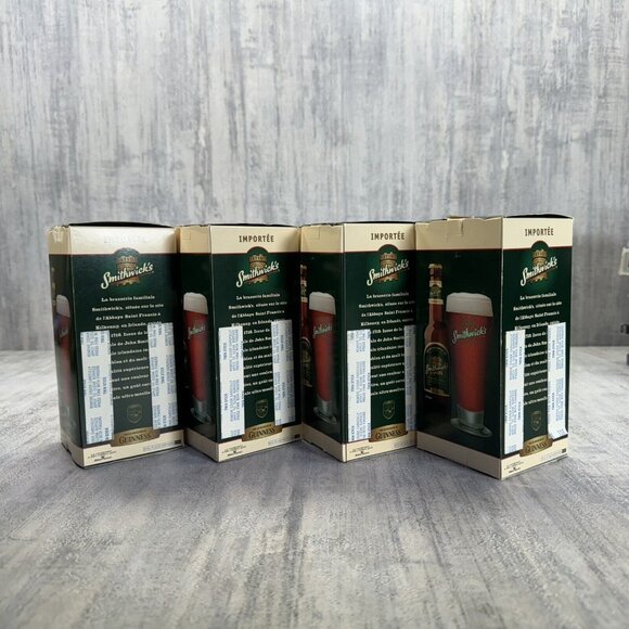 4 Smithwick's 1710 Beer Glass Stemmed Breweriana 6.5" Tall - Picture 6 of 6